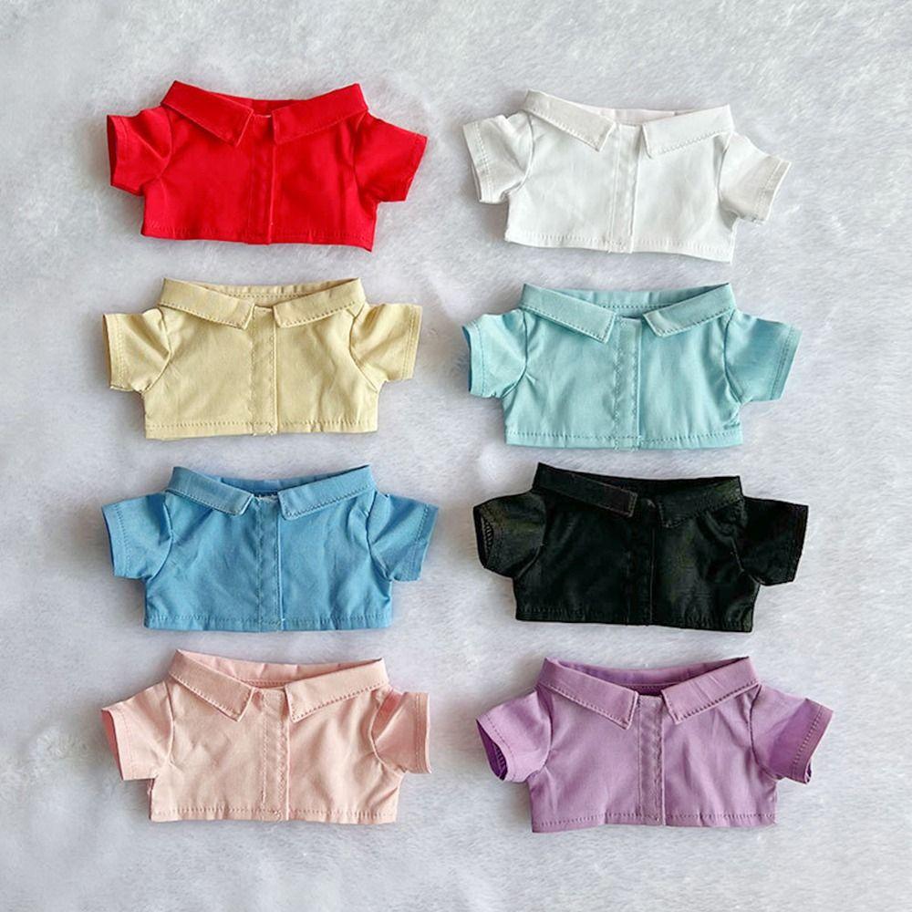 Discover Intime Unisex Handmade Shirt For 10/15/20Cm Cotton Dolls Tops Fashion Dolls Shirt Stuffed Doll Shirt Cute Clothes Handmade Shirt