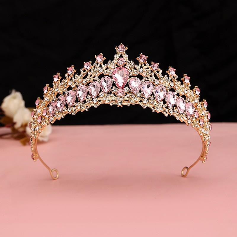 Bridal Rhinestone Headband Crown Wedding Jewelry Crown Tiara Alloy Crown Headband