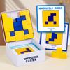 Children Puzzle Wooden Blocks Educational Toy for Shape-based Hands-on Mind-stimulating Learning Tabletop Game for Preschoolers