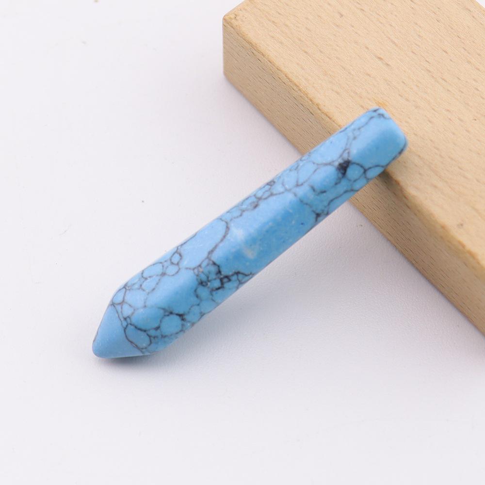 Crystal Jade Single Point Hexagonal Pillar Pendant - 1*5cm Accessory