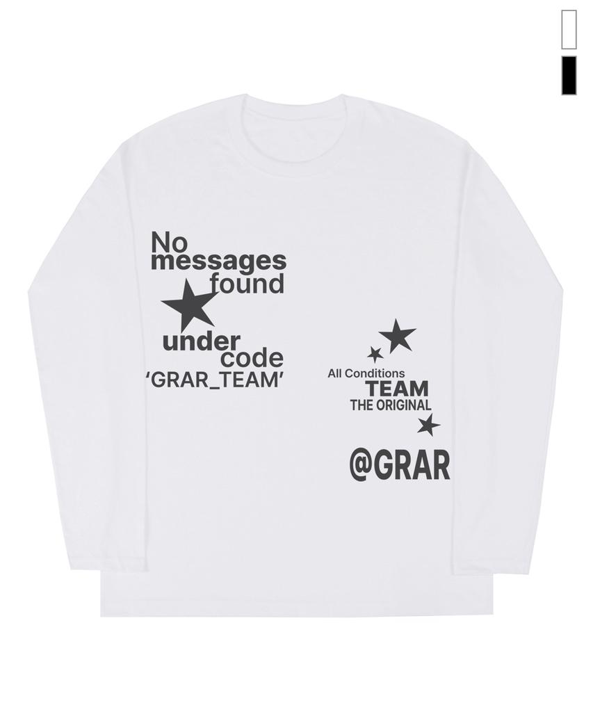 GRAVER [Unisex] No Message Long Sleeve T-Shirt_2 Colors