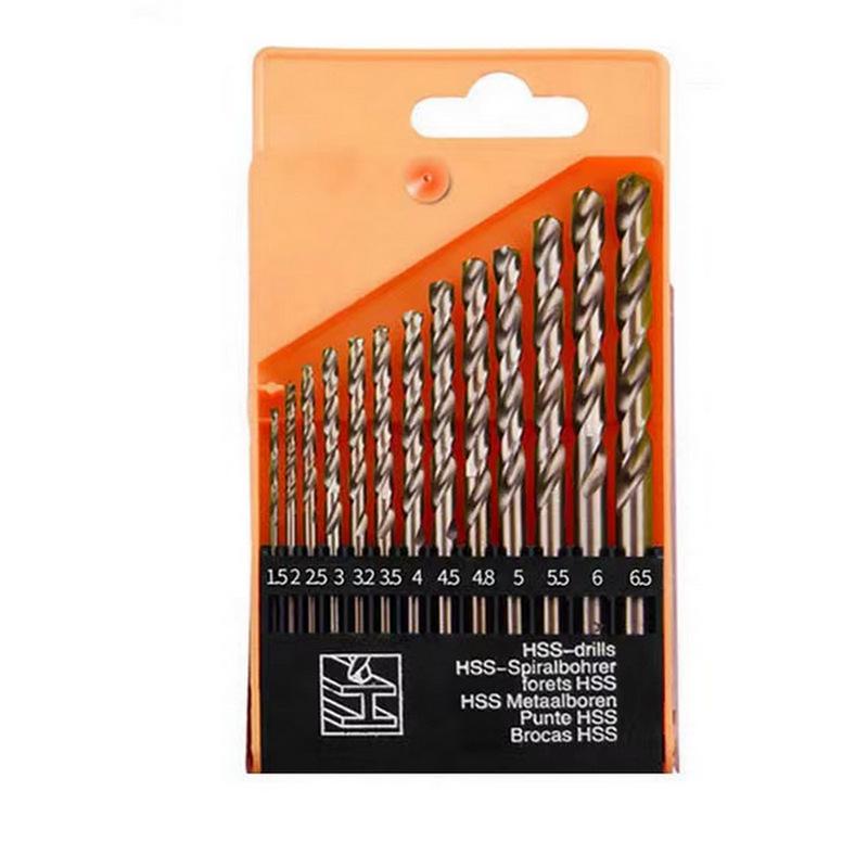 13-Piece Twist Drill Bit Set for Metal, Wood, Stainless Steel, 1-10mm Multifunctional Power Drill Heads