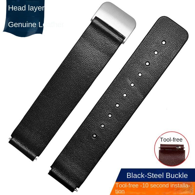 For Huawei B3 B6 B7 Bracelet Leather strap b5 mocha brown sports intelligent business version foldable buckle watch chain 16mm