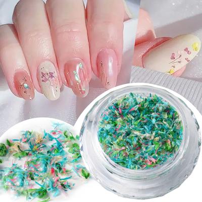 1Box 3D Dried Flower Nail Charms Mixed Nails Art Spring Nail Craft Making Supplies Manicure DIY Nail Decorations