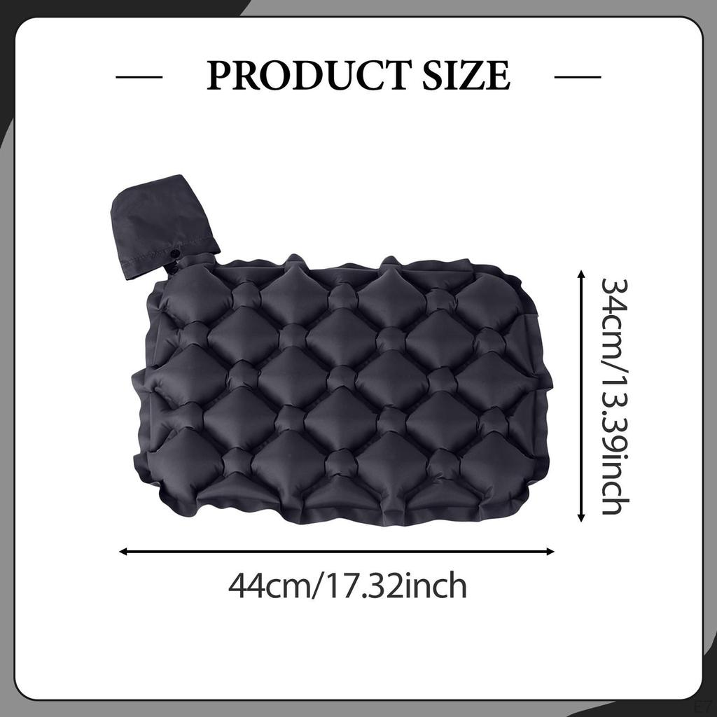 Inflatable Seat Cushion Air Sitting Mat Portable Chair Breathable Pad Waterproof Tear