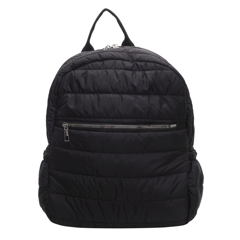 Schoolbag Cotton Clothes Backpack 1011 New Simple and Fashionable Mommy Bag Korean Version Embroidery Thread Large-capacity Casual Women's Bag