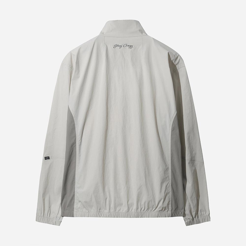 Dod Stand Neck Single-Layer Contrast Jacket (L.Grey)