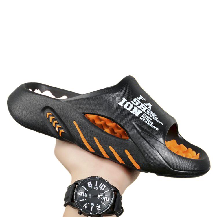 Nye Sommersko Herre Massasjetøfler Sider Innendørs Utendørs Sandaler Strand Fritidssko Myk Såle Slides Herre Flip-flops Herresandaler