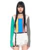 SCHISM INDUCING Crazy Patchwork Top Green