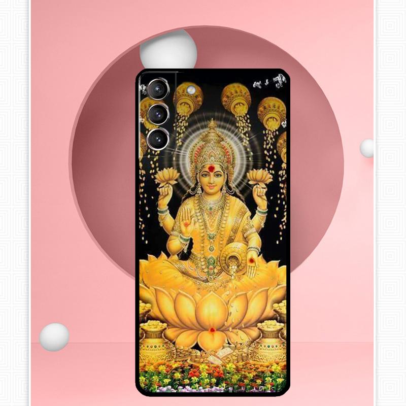 Lakshmi Hindu Goddess Cover For Samsung Galaxy S23 S24 Ultra S8 S9 S10 S22 Plus Note 10 20 Ultra S20 S21 FE Case