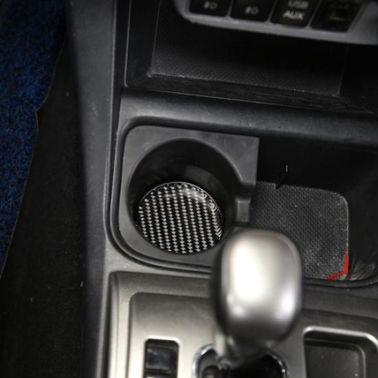 Carbon Fiber Car Cup Holder Pad Water Cup Slot Non-Slip Mat for Tacoma 2011-2015