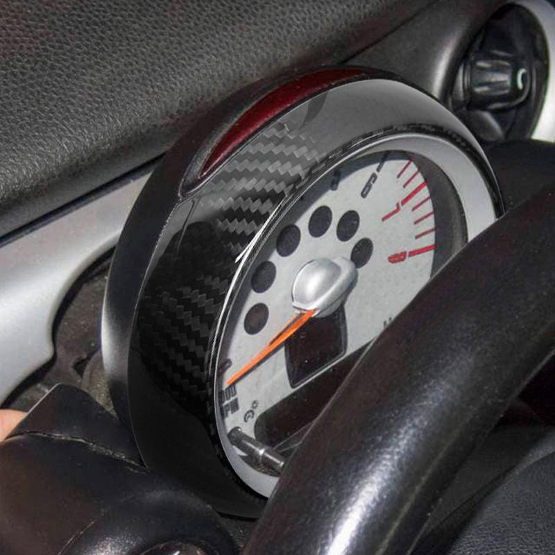 BGC1 For MINI R55 R55 R60 R61 Countryman Car Tachometer Carbon Fiber Decoration Cover Interior Modification Sticker Accessories