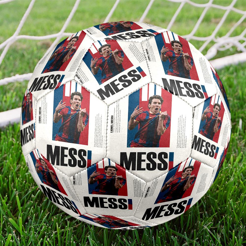 Messi 10 Number Football Jersey Prints Size 5 Football Machine Sewn Indooroutdoor Universal Football Perfect Gift For Sports Enthusiasts