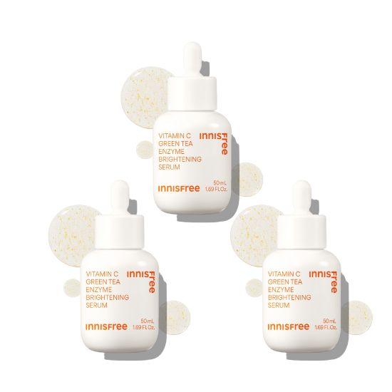 

Innisfree Vita C Green Tea Enzyme Brightening Serum EX Spot Care & Hydrating 50ml × 3