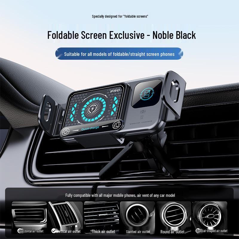 Wireless Charging Rotatable Car Phone Holder for Huawei Foldable Screens