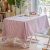 Fabric Tablecloth Nordic Style Cotton Linen Tassel Table Cloth Coffee Cover Dining Room