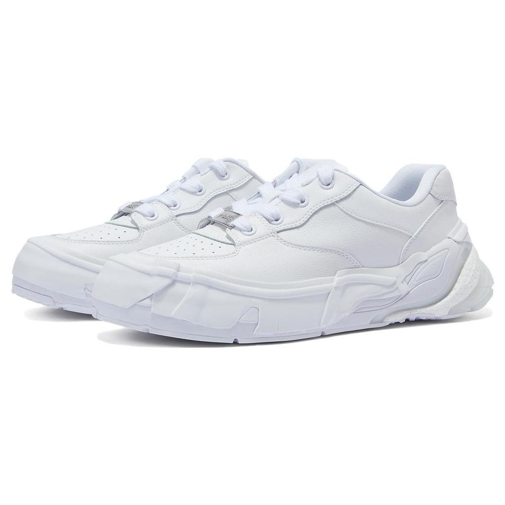 Li Ning Wuji BR Slip Resistant Cushioning Low top Skateboard Shoes Men's White AZGT083-1