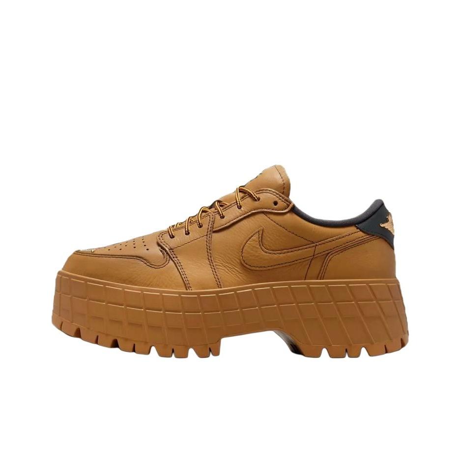 Air Jordan 1 Low Brooklyn Wheat Dámské tenisky Hnědá Týmově-červená Metalická-zlatá HF3184-700