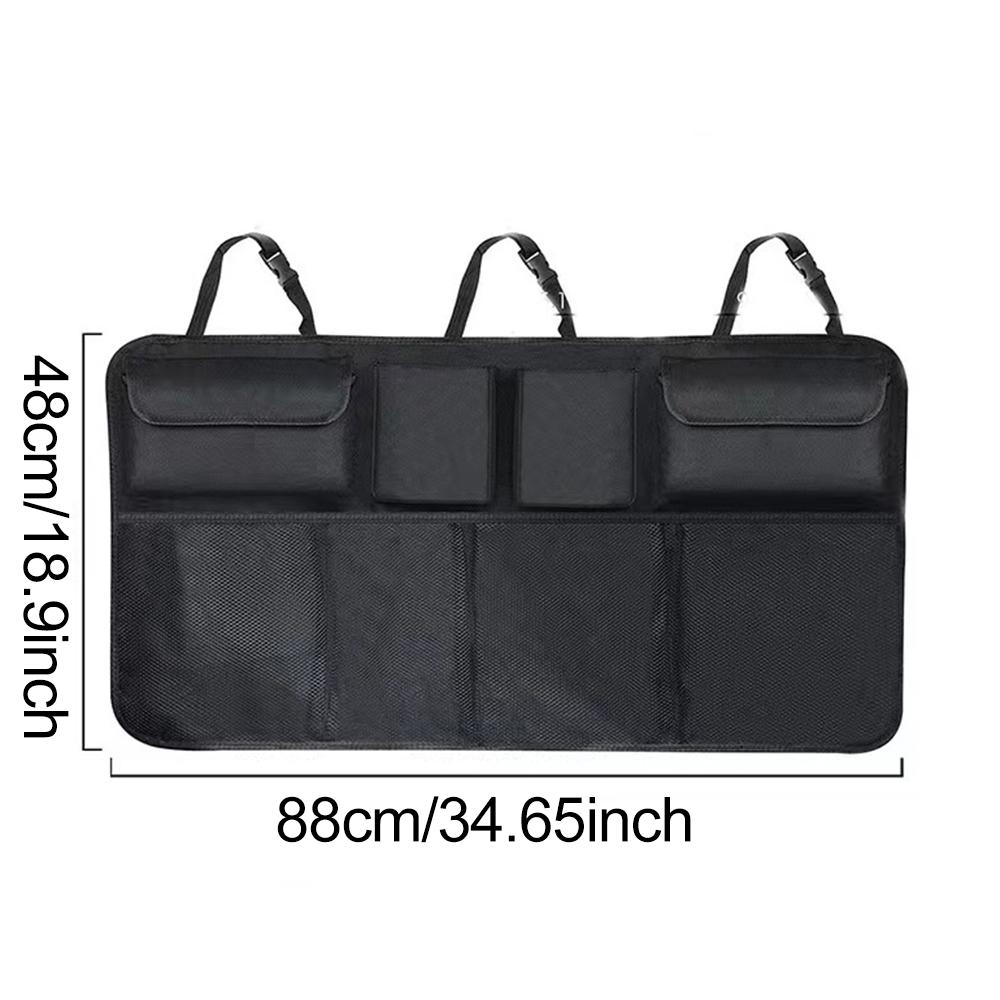 

Органайзер для багажника автомобиля, универсальная регулируемая сетка для хранения на заднем сиденье, подвесные органайзеры большой вместимости для джипов, внедорожников, фургонов A