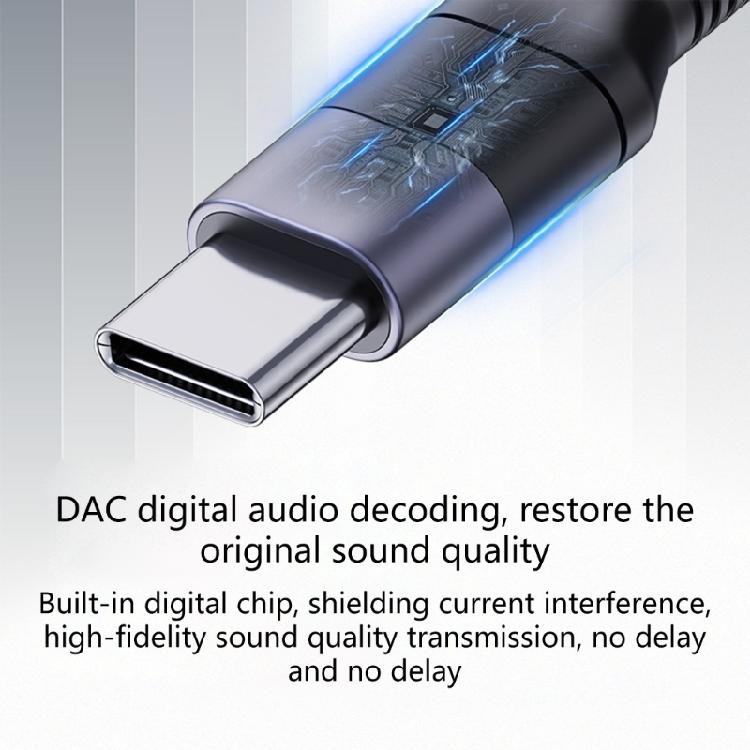 USB Type C to Auxs Sound Adapter Female 3.5mm Headphone Jacks Cable for Phone 16 15