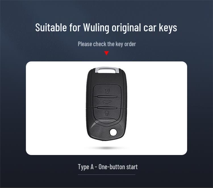 Wuling Hongguang MINI EV Key Case with Macaron Mini Buckle and Metal Decoration - Women's Car Shell for e100 Bag