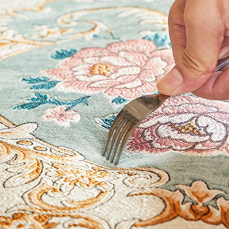 Luxury European Sofa Cushion Anti-slip Couch Covers for Living Room Jacquard Embroidery Sofa Cover Seat Cushion Back Cover Towel