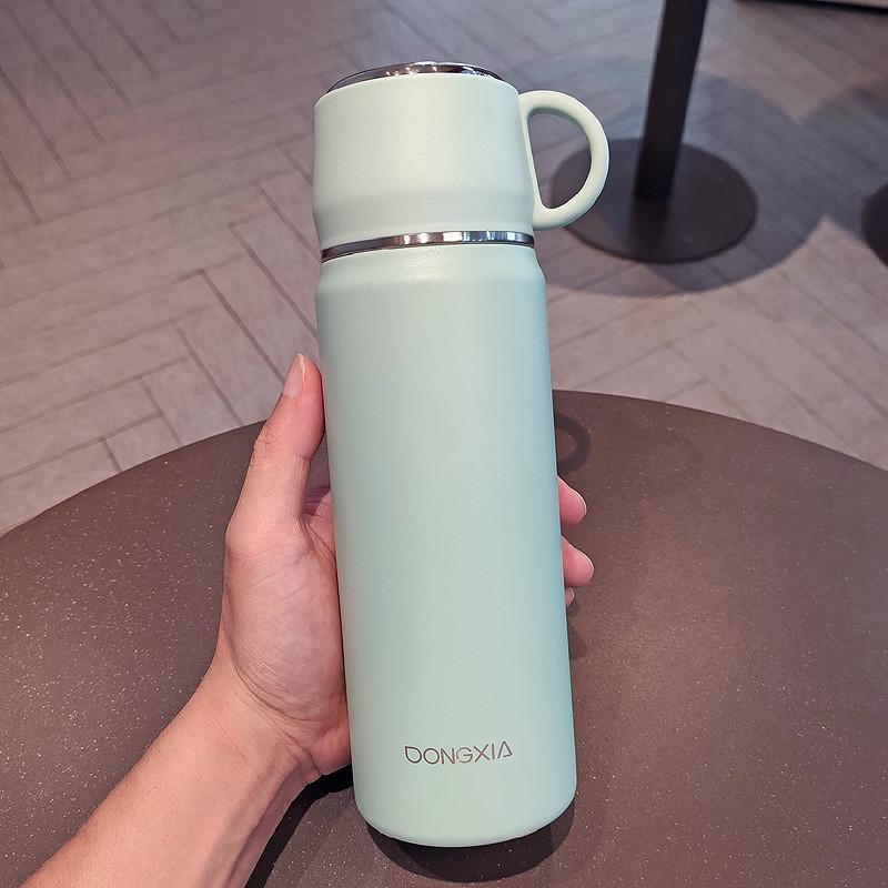 

Stainless Steel Insulated Travel Mug With Handle For Office And Outdoors синій