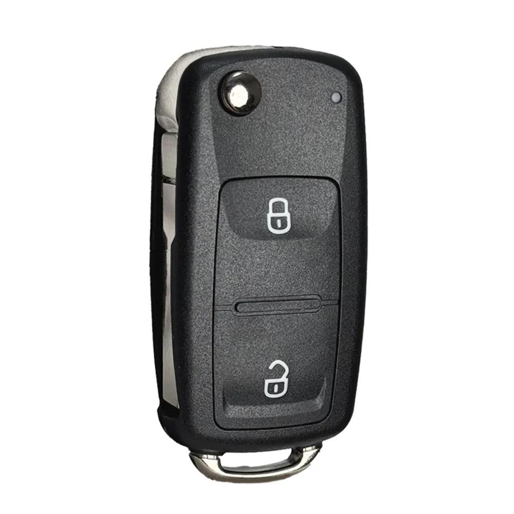 

YOCASTY Remote Car Key Shell Case Cover For VW Passat Polo Golf VOLKSWAGEN Skoda 2 3 button Flip HU66 5K0837202AD 2 Buttons