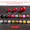 50-1000 Pz Con Foro Perla Imitazione ABS 4/6/8/10/12MM Tonda Plastica Acrilico Distanziatore per Creazione Gioielli Fai da Te