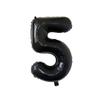 32 "Black Digital Balloon Beauty Thin Version Aluminum Film Balloon Birthday Party Balloon