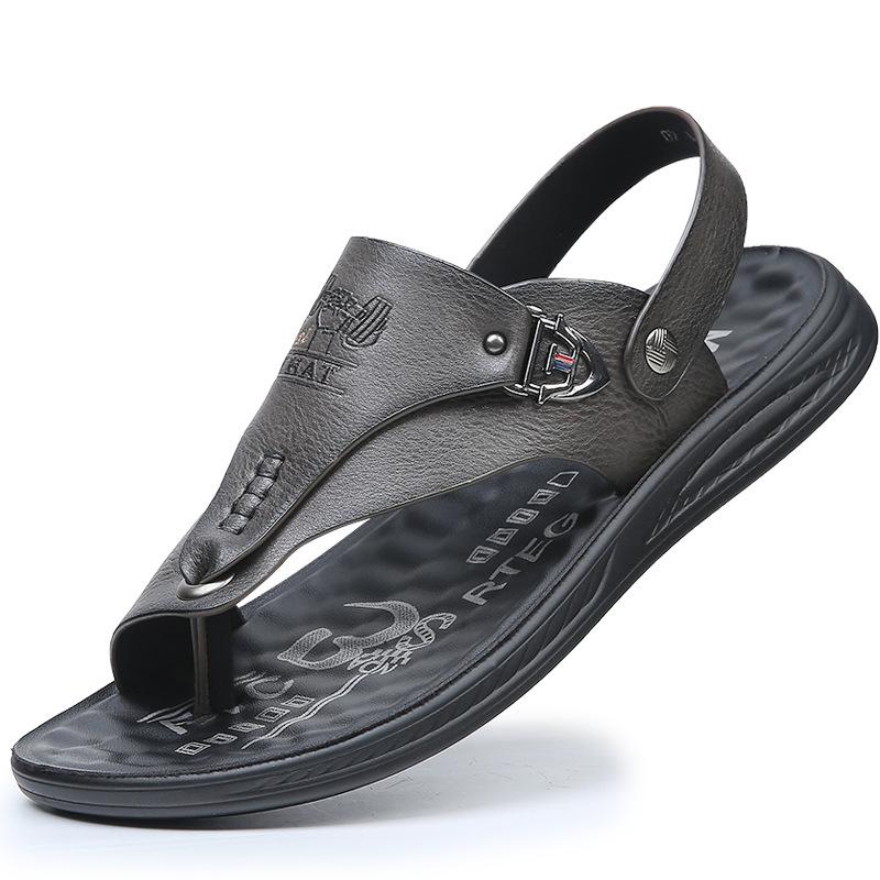 

2025 new flip-flops men s slippers premium non-slip sandals men s summer wear casual Korean version of trendy beach shoes 43