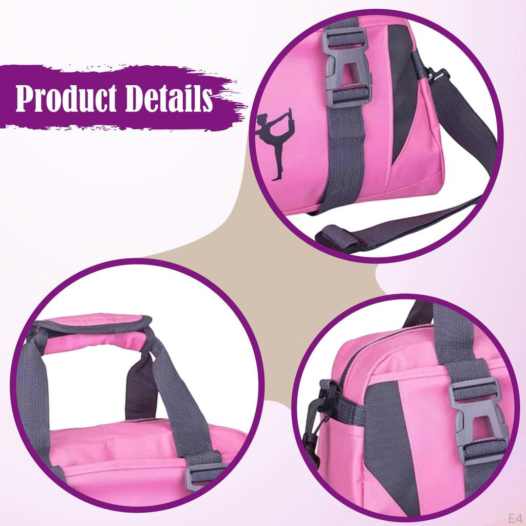 Torba Fitness Crossbody na Przybory Toaletowe Lekka Damska Torba do Przechowywania Regulowany Pasek na Ramię