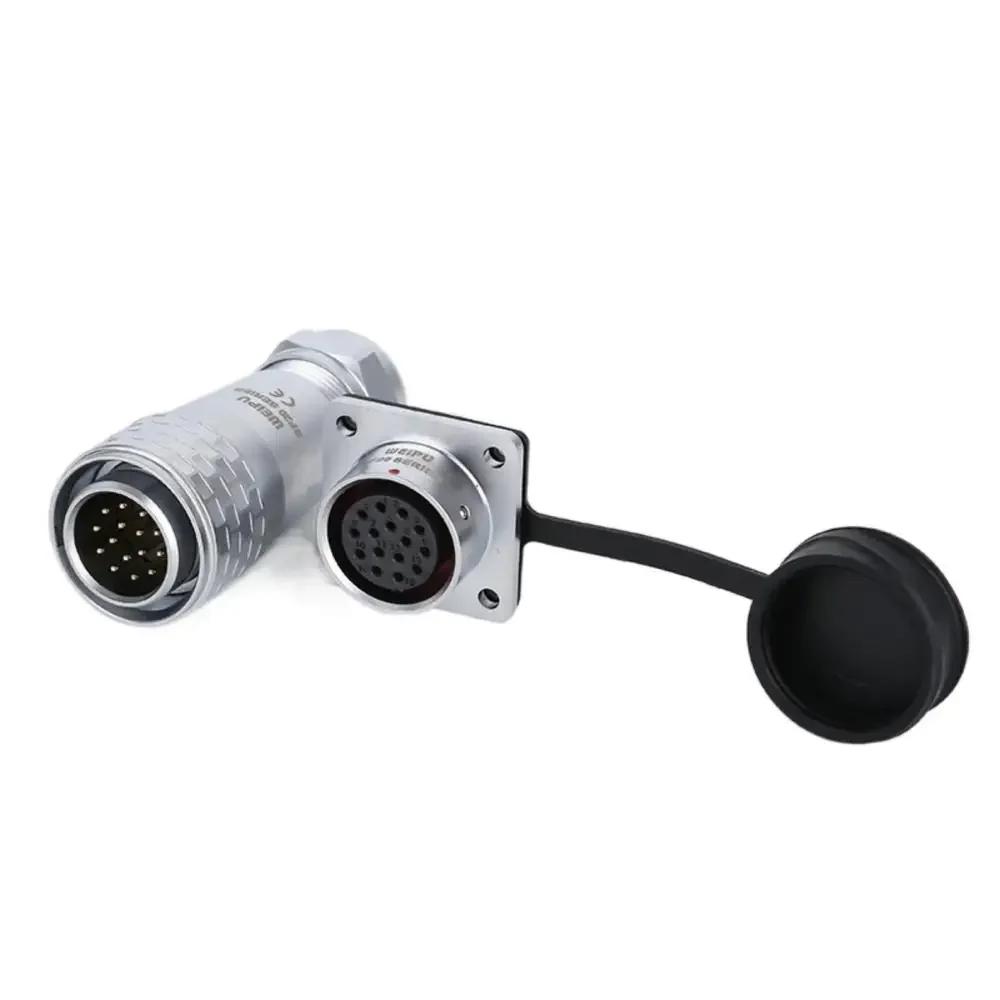 WEIPU SF20 SF2010/P SF2013/S Panel Seat IP67 Waterproof Automotive Circular Connector 2 3 4 5 6 7 8 9 12 15Pin Charger Adapter