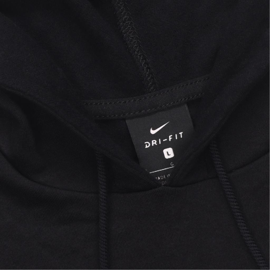 Nike Einfarbiger Hoodie mit gedrucktem Logo, lässiges Sport-Langarm-Sweatshirt für Damen, Oberteile, Schwarz CJ3815-010