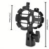 1pcs Microphone Stands Stabilized Shock MountsRadio Piggyback Microphone StandsHot ShoeDouble Cold Shoe Mounts