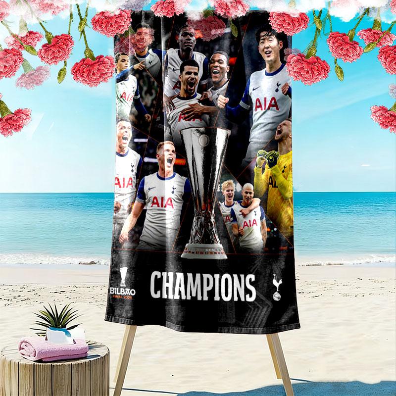 The Spurs Print Beach Towel, Large Soft Quick Dry Towel for Beach Camping Swimming