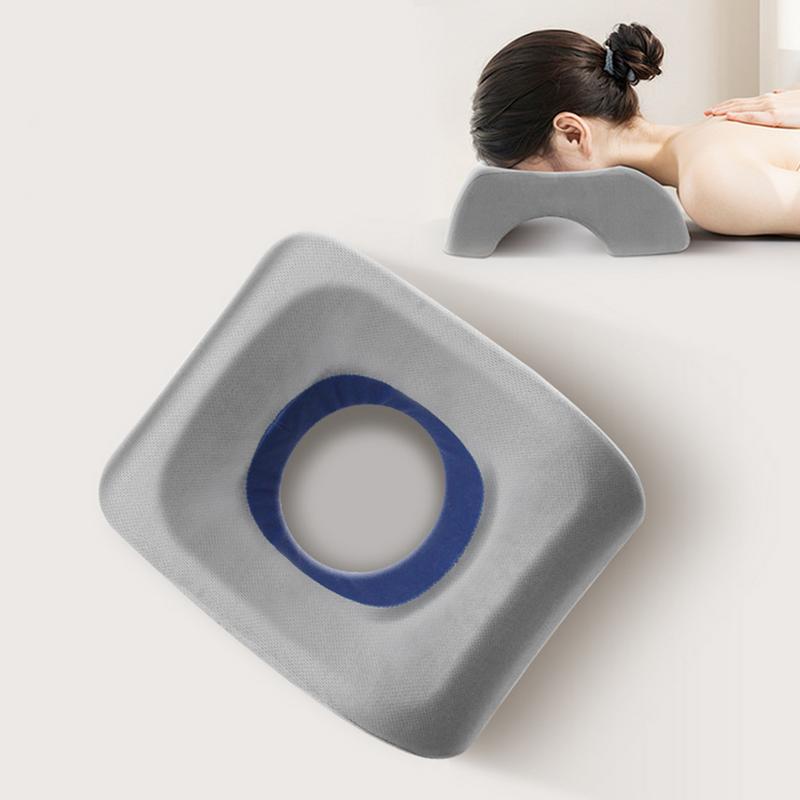 Massage Pillow Face Down Square Massage Pillow Foam Face Cradle Ergonomic Comfortable Face Pillow Breathe Easy Face Cushion For
