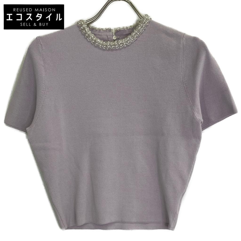 BALLSEY 25Stainless Steel Purple Pearl Combi Short Sleeve Pullover Tops S purpleUsed