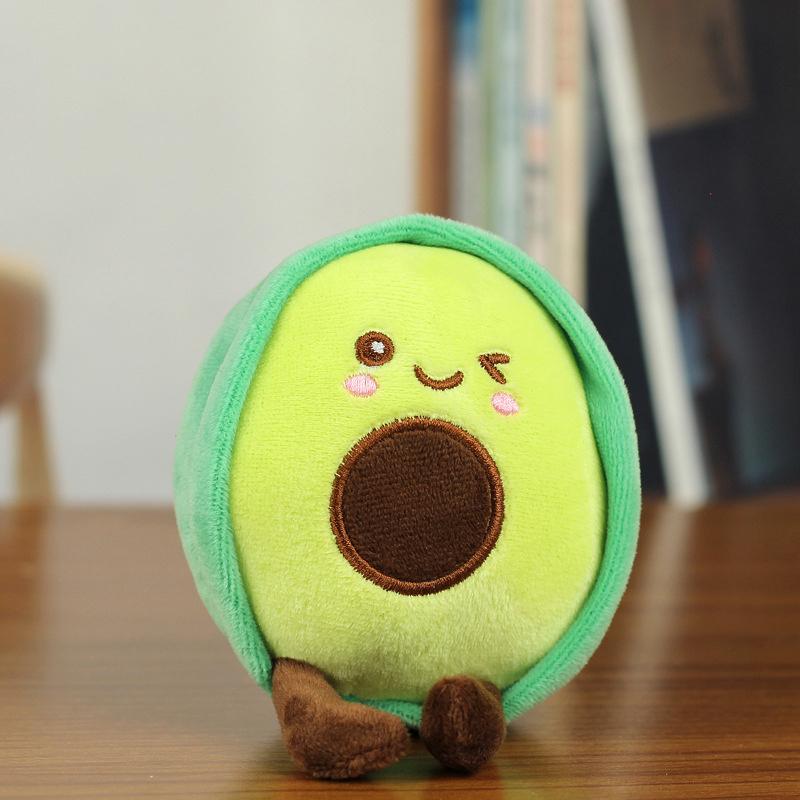 Cute Comfortable Mini Avocado Plush Toy Soft Pillow Plush Doll Kawaii Cartoon Backpack Pendant Fruit Figurine Girls Toys Gift