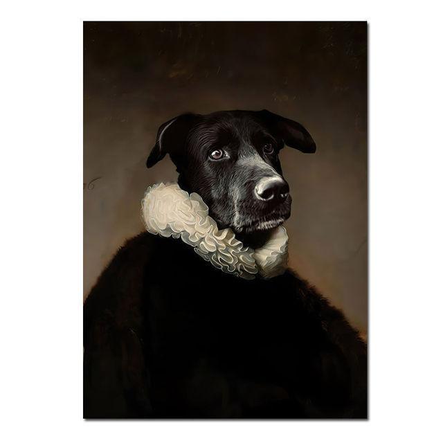 

Абстрактная винтажная собака, джаз, модная женская картина на холсте, настенные художественные картины, постеры и принты для гостиной, спальни, украшение дома, без рамки 21*30cm