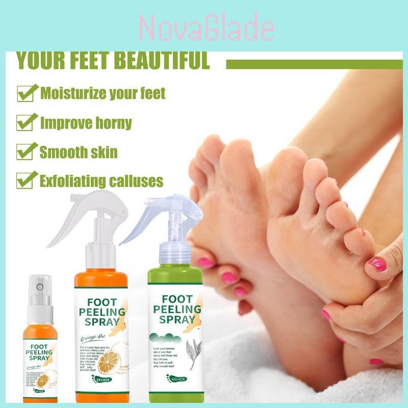 Eelhoe Exfoliating Care Spray With Green Tea And Citrus Scent For Soft Feet And Elbows