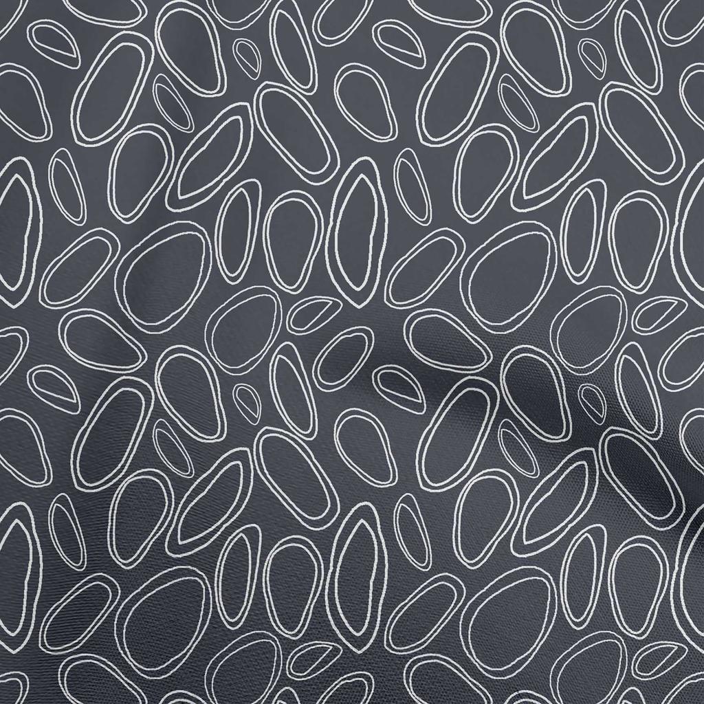 oneOone Cotton Flex Chocolate Brown Fabric Abstract Circle Sewing Fabric By The Yard Printed Diy Clothing Sewing Supplies 40 Inch