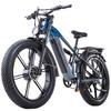 Bicicleta Eléctrica Doble Suspensión KIMDYMA K03 1000Wx2 Doble Motor Todo Terreno Ebike Para Adulto 48V 20AH Pantalla LCD Autonomía Máxima 80Km