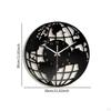 Acrylic Wall Clock with World Map Pattern, Movement, Silent, No Ticking, Home Decoration for Dining