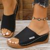Women's Sandals Casual Heels Sandals Summer Woman Shoes Luxury Slippers Heeled Sandals Wedges Shoes Summer Footwear Women 2025