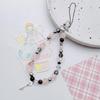 Fledermaus-Anhänger Handy-Schlaufen Schlüsselanhänger Kristall-Stern-Anhänger Kette Handy-Lanyard