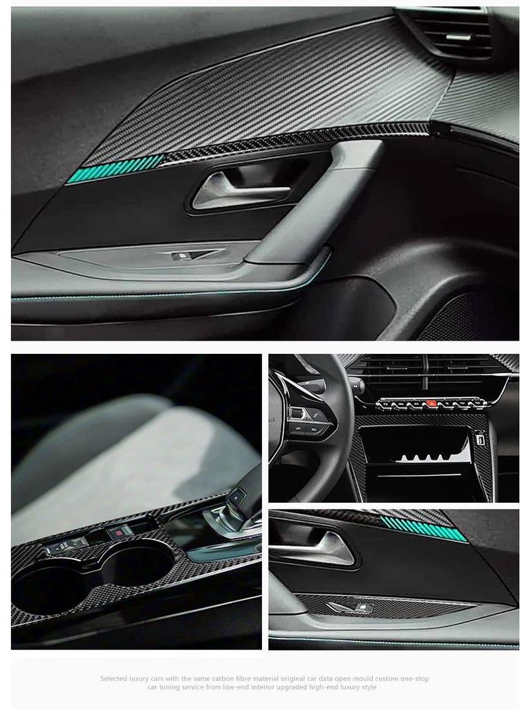 Peugeot 208 Carbon Fiber Epoxy Interior Mod Kit