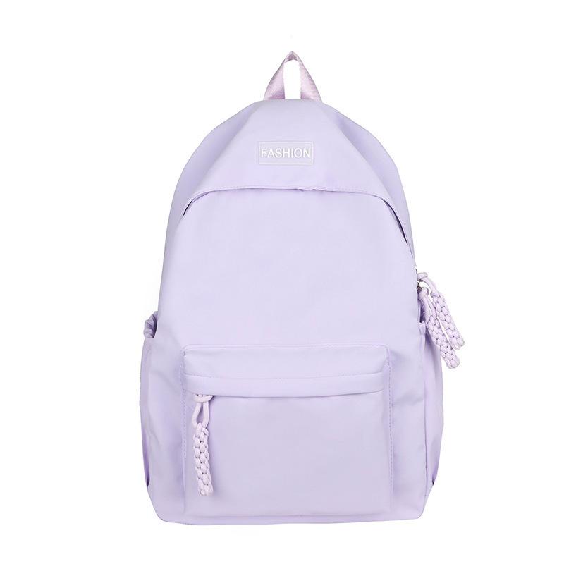 Backpack Female Junior High School High School Student School Bag Ins Japanese Simple Versatile Large Capacity Travel Backpack Male