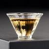 1-2 STÜCK 40ML Japanischer Stil Blütenblatt Kleine Teetassen Einzelne Tasse Spezielle Hitzebeständige Glas Teetasse Kristall Meistertasse Transparent