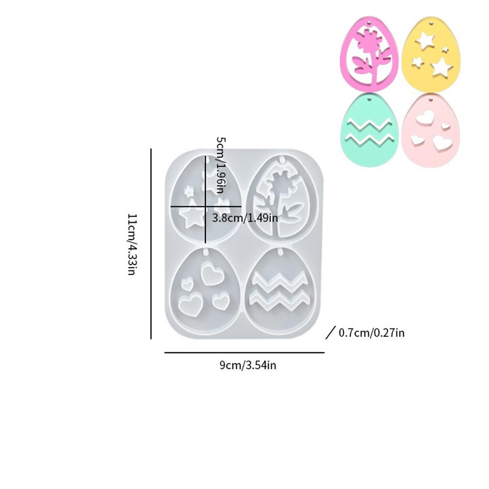 Easter Eggs Resin Casting Mould Rabbit Mushroom Pendant Making Mold Pendnat Making